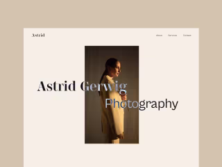 "Astrid" Framer Portfolio Template