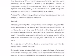 Essay in Spanish