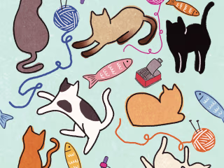 Cat Digital Illustration 
