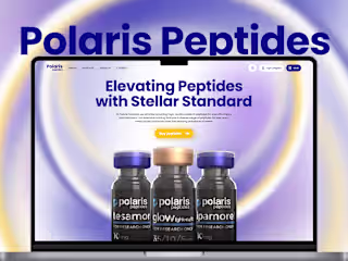 Polaris Peptides — Ecommerce | WordPress | Woocommerce | Figma