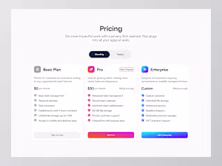 Saas Pricing Page