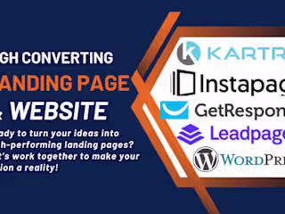 I will landing page on getresponse, unbounce, leadpages, wordpr…