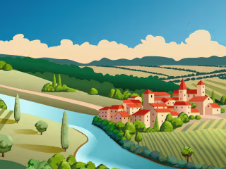 Château Soulac - Vintage Travel Poster