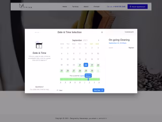 Web Design and logo branding of Myriam Excellence Cleaning
