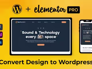I will convert figma, xd or PSD to wordpress with elementor pro