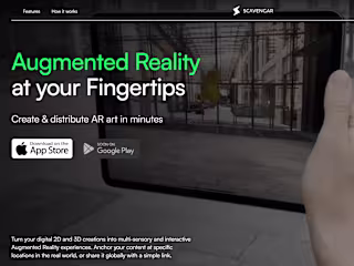 Augmented Reality App Website