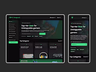 Gaming Equipment Online Store – Branding & UX/UI