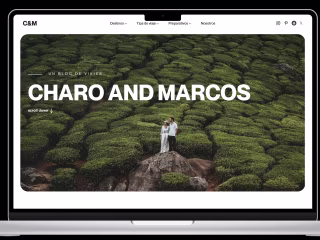 Travel Blog web design 