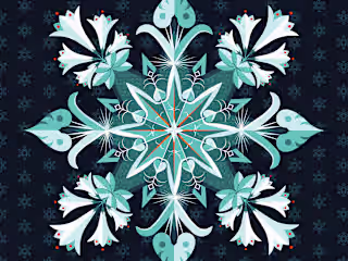 "Snowflake" - Seasonal art, NFT.