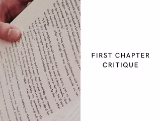 Chapter Critique - High Fantasy Novel