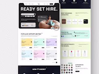 Techkareer - Landing Page design