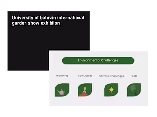University of bahrain international garden show exhibtion