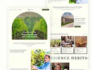 Winery Tour & Tasting Website