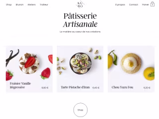 Interactive Website for restaurant KUBO 