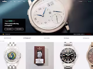 Subdial luxury watch marketplace