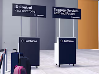 LUFTHANSA AIRLINE TICKETING BOOTH
