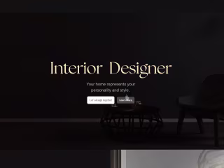 A passion project | An Interior Design Website  Built in Framer