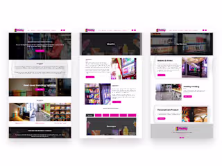 Vending Machine Business Website Design and Optimization