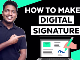 How to make Electronic Signature - YouTube
