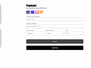 Credit Card Checkout Form