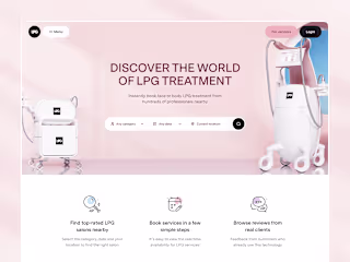 LPG – Beauty Services Booking Website.