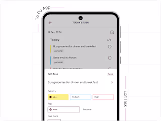Task Management App UI – Intuitive To-Do List Experience 📋