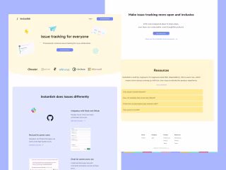 
 Landing page for Instantish (now Fabric)⚡️📨