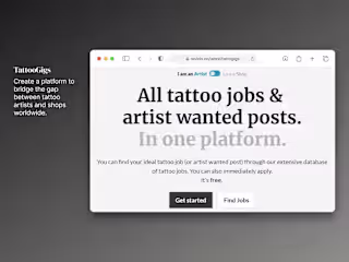 TattooGigs: A bridge between tattoo artists and shops worldwide.