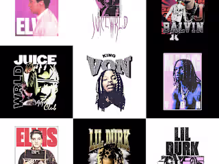Various Merchandise Graphics
