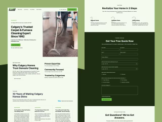 Genesis Cleaning Services Website
