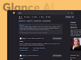 Glance AI: Instant Summaries for PrivacyWall Search