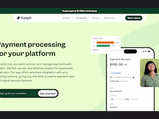 Hero section for a payment app
