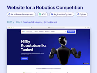 Website for a Robotics Competition