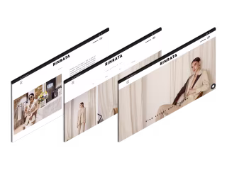 Website design for Rinrata brand