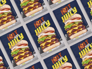 Full page Magazine Campaign Design for a Burger Company