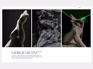 An artist website