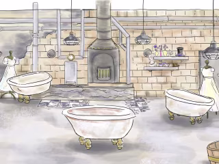 Set Design: Drowning Girls 
