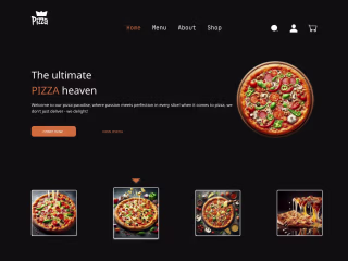 Pizza Paradise - Food Website Landing Page UI Design