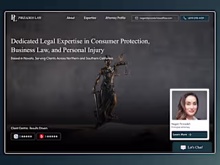 Pirzadeh Law Landing Page Redesign