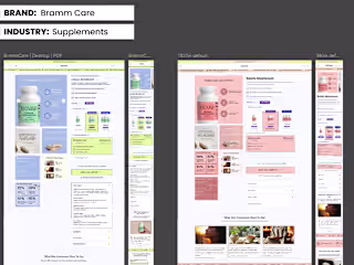 BRAMM CARE Product Page Design