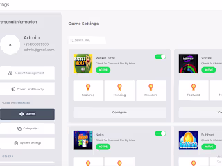 Game Admin Portal