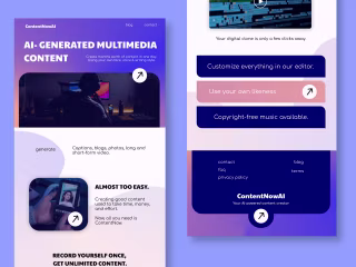 💻 📸  AI Multimedia Generator Website