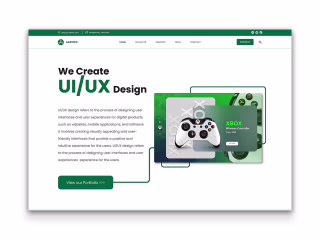 Aarticc Agency Landing Page UI Design / Web UI Design on Behance