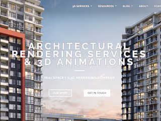 Architectural Rendering Services Website Design