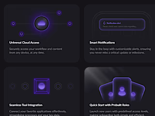 Rive - Interactive SaaS Bento Cards