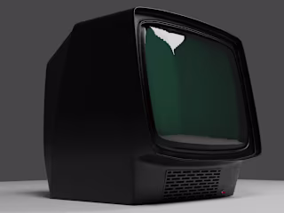 Model Old TV used for 80´s gaming