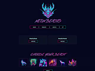 Custom WP/WooCommerce Template- Neonbeasts.io