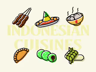 Indonesian Food Illustrations