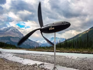 Shine: A Wind Turbine That Fits in Your Backpack