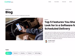GoWizi - Webflow Landing Page and Blog